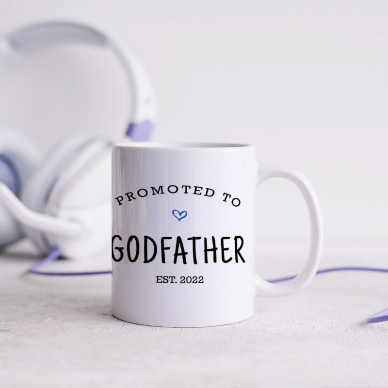 Cana personalizata cu "promoted to GodFather" si an